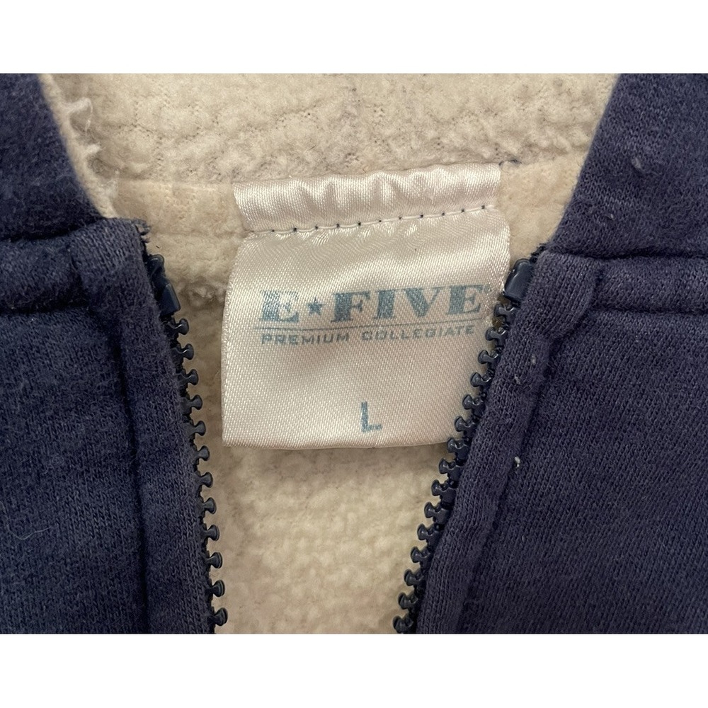 UNC Tarheels Hoodie Sweatshirt Jacket Adult Large Y2K Thick Patch Letters - Picture 3 of 6